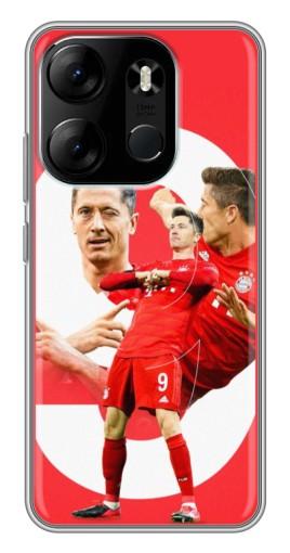 Чехол с печатью "Левандовски" для Tecno Spark Go 2023 (BF7)