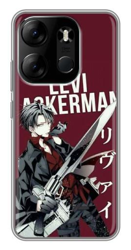 Чехол с печатью "levi Ackerman" для Tecno Spark Go 2023 (BF7)