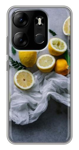 Чехол с печатью "Лимонное настроение" для Tecno Spark Go 2023 (BF7)