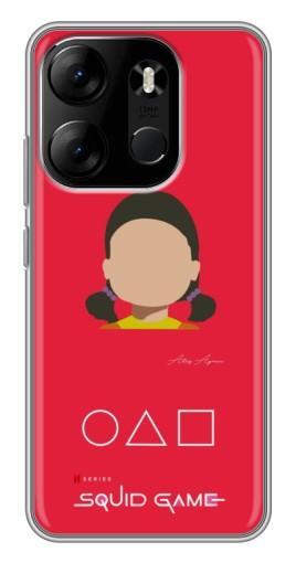 Чехол с картинкой "Лицо куклы" для Tecno Spark Go 2023 (BF7)