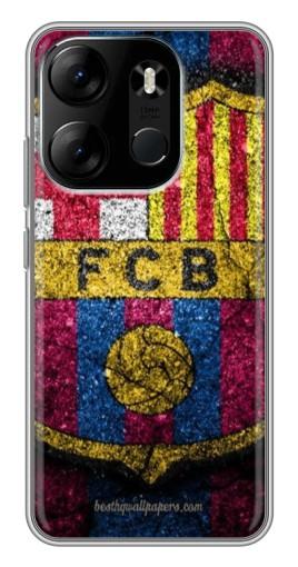 Силиконовый чехол с изображением "Лого Барсы" для Tecno Spark Go 2023 (BF7)