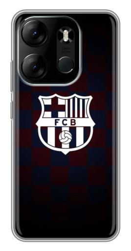 Силиконовый чехол с изображением "Лого FCB" для Tecno Spark Go 2023 (BF7)