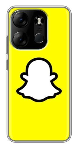 Чехол с принтом "Лого Snapchat" для Tecno Spark Go 2023 (BF7) Чехол с принтом "Лого Snapchat" для Tecno Spark Go 2023 (BF7)