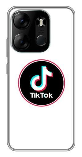 Чехол с картинкой "Лого Тик Ток" для Tecno Spark Go 2023 (BF7)