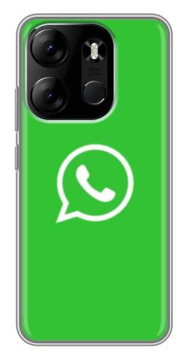 Чехол с картинкой "Лого Вацап" для Tecno Spark Go 2023 (BF7)