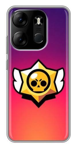 Чехол с картинкой "Логотип Brawl Stars" для Tecno Spark Go 2023 (BF7)