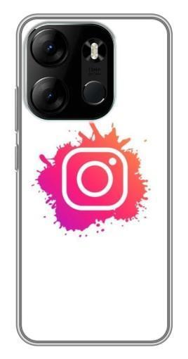 Силиконовый чехол с изображением "Логотип Инсты" для Tecno Spark Go 2023 (BF7)