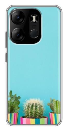 Чехол с картинкой "Маленькие кактусы" для Tecno Spark Go 2023 (BF7)