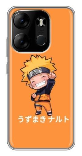 Силиконовый чехол с изображением "Маленький Наруто" для Tecno Spark Go 2023 (BF7)