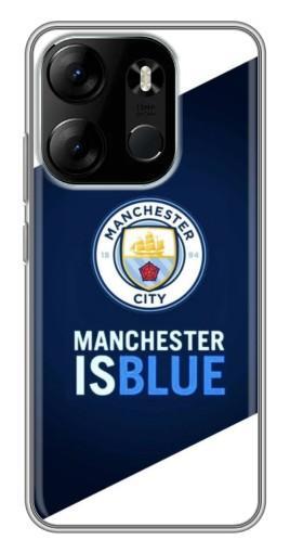 Чехол с принтом "Manchester is Blue" для Tecno Spark Go 2023 (BF7)