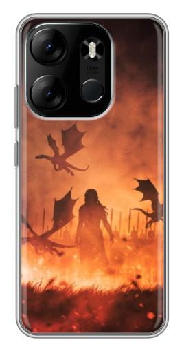 Чехол с картинкой "Мать драконов" для Tecno Spark Go 2023 (BF7)