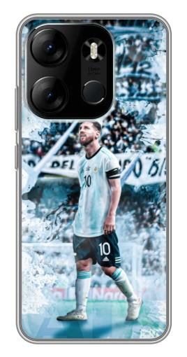 Чехол с печатью "Месси в Аргентине" для Tecno Spark Go 2023 (BF7)