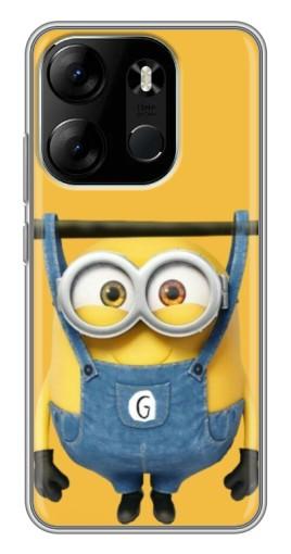 Чехол с принтом "Миньон повис" для Tecno Spark Go 2023 (BF7)