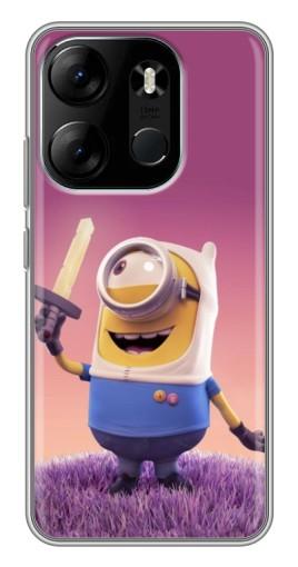 Чехол с принтом "Миньон с мечом" для Tecno Spark Go 2023 (BF7)