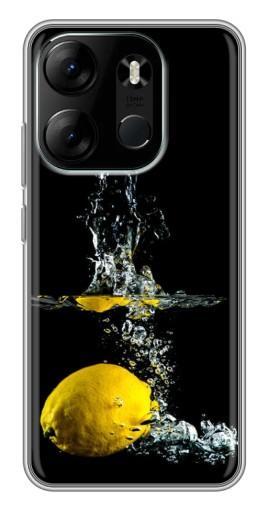 Силиконовый чехол с изображением "Мокрый Лимон" для Tecno Spark Go 2023 (BF7)