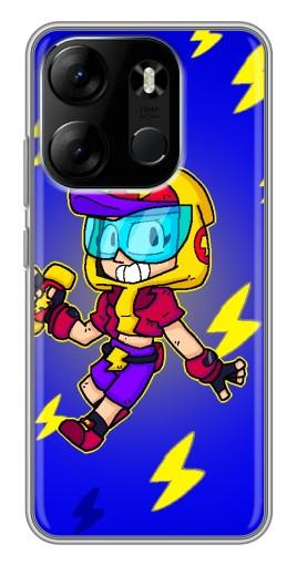 Силиконовый чехол с изображением "Молниеносная MAX" для Tecno Spark Go 2023 (BF7)