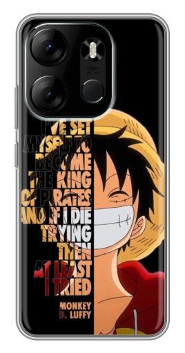 Чехол с картинкой "Монки Д. Луффи" для Tecno Spark Go 2023 (BF7)