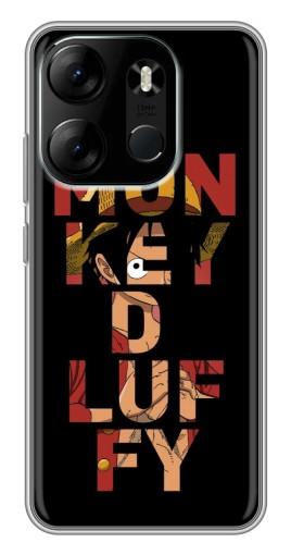 Силиконовый чехол с изображением "Monky d Luffy" для Tecno Spark Go 2023 (BF7)