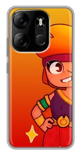 Чехол с печатью "Мультяшная Амбер" для Tecno Spark Go 2023 (BF7)