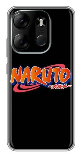 Чехол с печатью "Надпись Naruto" для Tecno Spark Go 2023 (BF7)