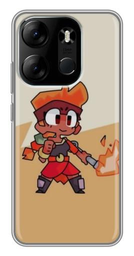 Силиконовый чехол с изображением "Нарисованная Amber" для Tecno Spark Go 2023 (BF7)