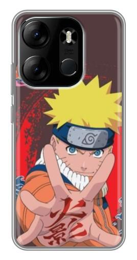 Чехол с принтом "Naruto атакует" для Tecno Spark Go 2023 (BF7)