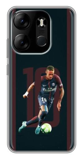 Силиконовый чехол с изображением "Неймар 10" для Tecno Spark Go 2023 (BF7)