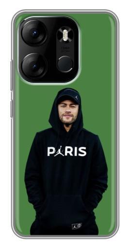 Чехол с принтом "Неймар Paris" для Tecno Spark Go 2023 (BF7)
