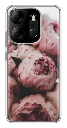 Чехол с печатью "Нежные пионы" для Tecno Spark Go 2023 (BF7)