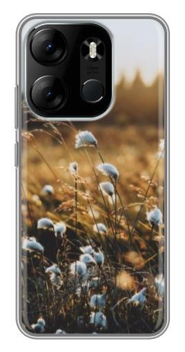 Чехол с картинкой "Нежные полевые цветы" для Tecno Spark Go 2023 (BF7)