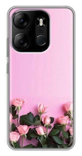 Чехол с картинкой "Нежные розы" для Tecno Spark Go 2023 (BF7)