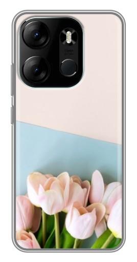 Чехол с печатью "Нежные тюльпаны" для Tecno Spark Go 2023 (BF7)