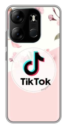 Чехол с принтом "Нежный принт" для Tecno Spark Go 2023 (BF7)