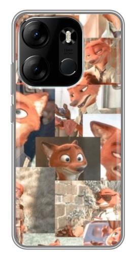 Чехол с печатью "Ник Крутихвост" для Tecno Spark Go 2023 (BF7)