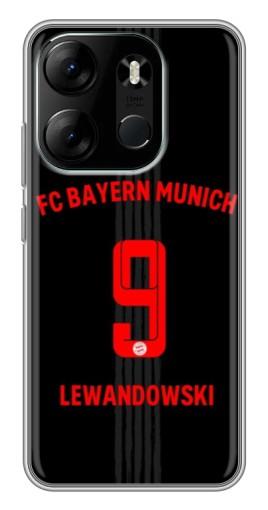 Чехол с печатью "Номер Левандовски" для Tecno Spark Go 2023 (BF7)