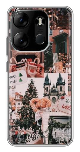 Силиконовый чехол с изображением "Новогоднее настроение" для Tecno Spark Go 2023 (BF7)