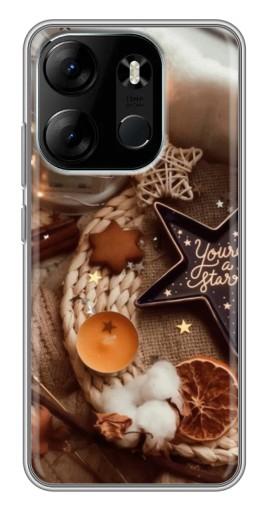 Чехол с картинкой "Новогодняя атмосфера" для Tecno Spark Go 2023 (BF7)