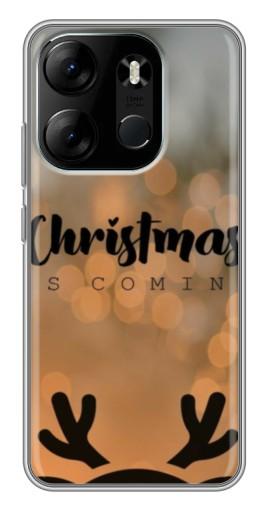 Чехол с печатью "Новогодняя заставка" для Tecno Spark Go 2023 (BF7)