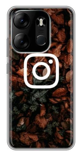 Силиконовый чехол с изображением "Осенний Инстаграм" для Tecno Spark Go 2023 (BF7)