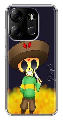 Силиконовый чехол с изображением "Poco y Chara" для Tecno Spark Go 2023 (BF7)