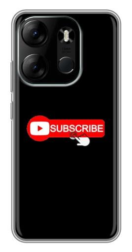 Чехол с картинкой "Подпишись" для Tecno Spark Go 2023 (BF7)