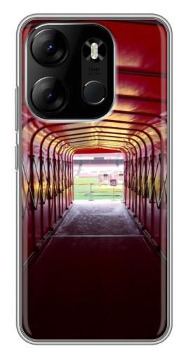 Силиконовый чехол с изображением "Подтрибунная с Олд Трафорд" для Tecno Spark Go 2023 (BF7)