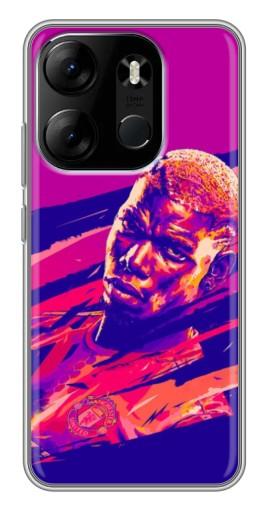 Чехол с принтом "Погба МЮ" для Tecno Spark Go 2023 (BF7)