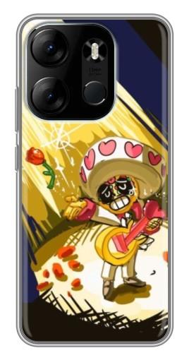 Силиконовый чехол с изображением "Поко Бравл Старс" для Tecno Spark Go 2023 (BF7)