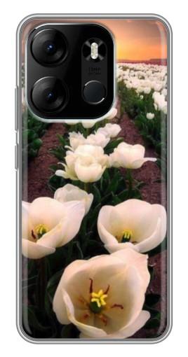 Чехол с печатью "Поле тульпанов " для Tecno Spark Go 2023 (BF7)