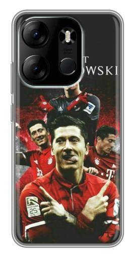 Силиконовый чехол с изображением "Польский футболист" для Tecno Spark Go 2023 (BF7)