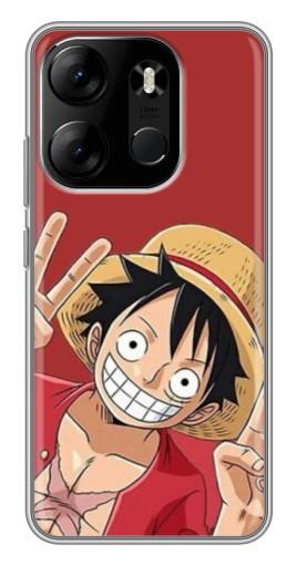 Чехол с печатью "Радостный Манки Де Луффи" для Tecno Spark Go 2023 (BF7)