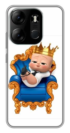 Чехол с печатью "Ребенок Король" для Tecno Spark Go 2023 (BF7)