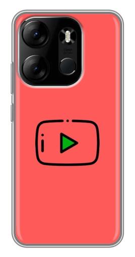 Чехол с картинкой "Рисованная кнопка" для Tecno Spark Go 2023 (BF7)