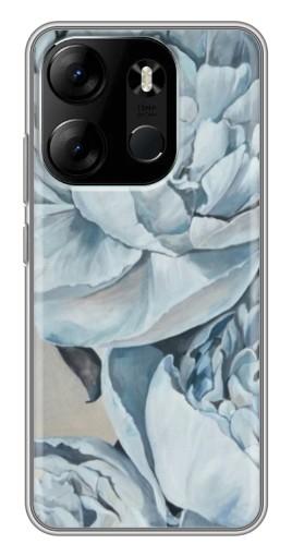 Чехол с картинкой "Рисунок пионы" для Tecno Spark Go 2023 (BF7)